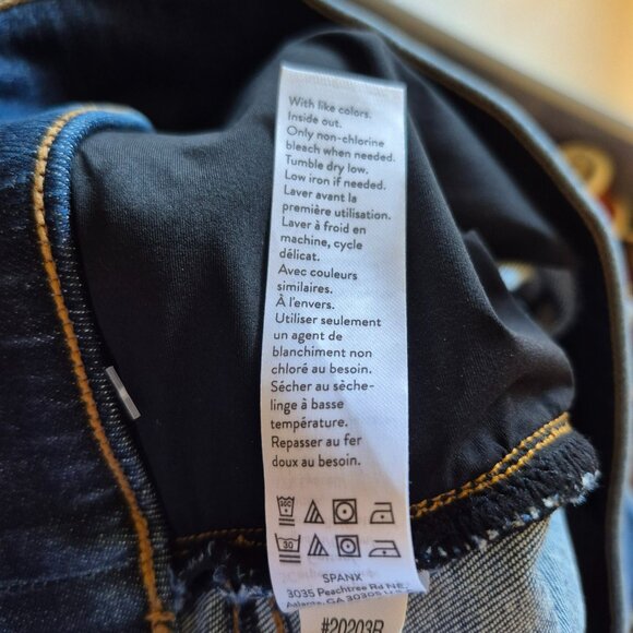 NWT Spanx Medium Wash Distressed Denim Legging - Picture 10 of 10